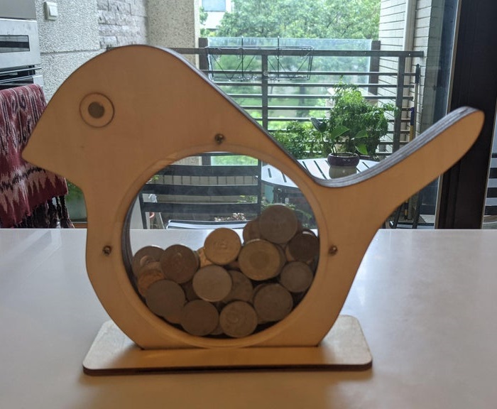 Sevimli Kuş Kumbara Coin Bank Kumbara Çocuklar İçin