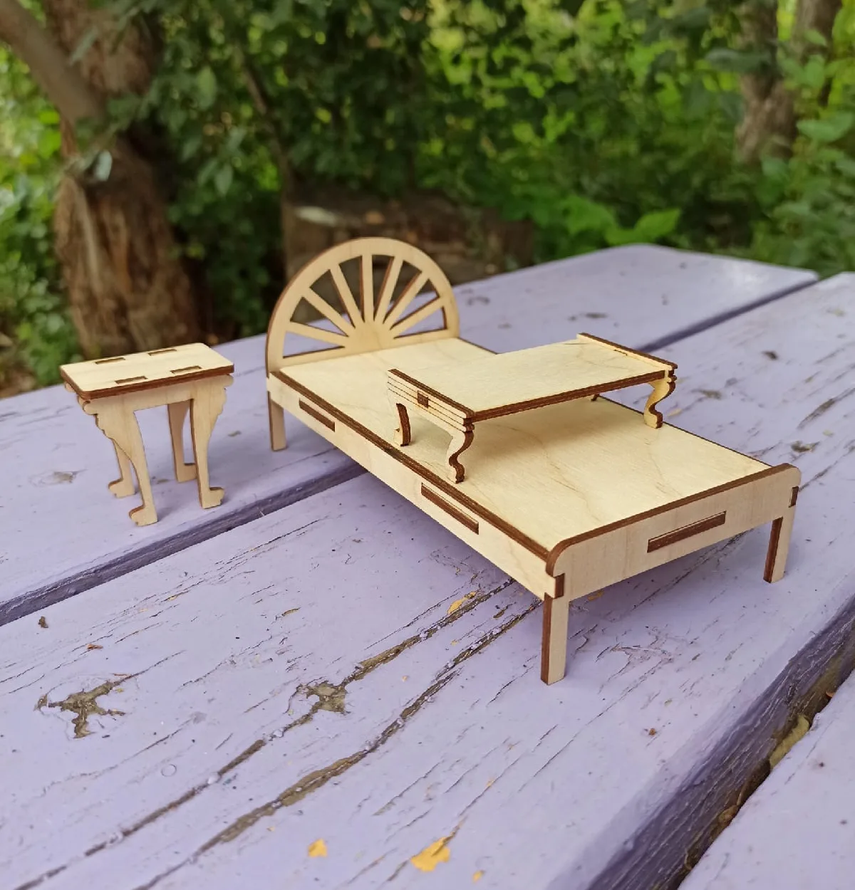 Ahşap Bebek Evi Mobilyaları