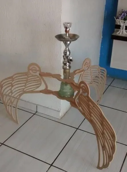 Dekoratif Ahşap Nargile Altlığı