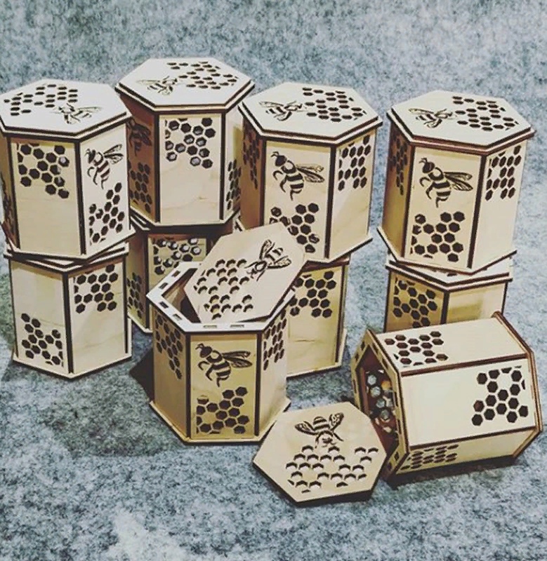 Ahşap Bal Kavanoz Kutusu