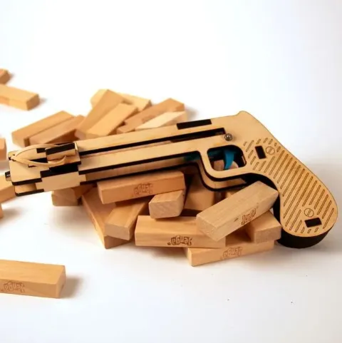3D Tabanca Puzzle Lastik Atar