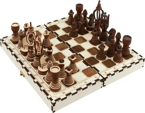 3D Satranç Puzzle-3