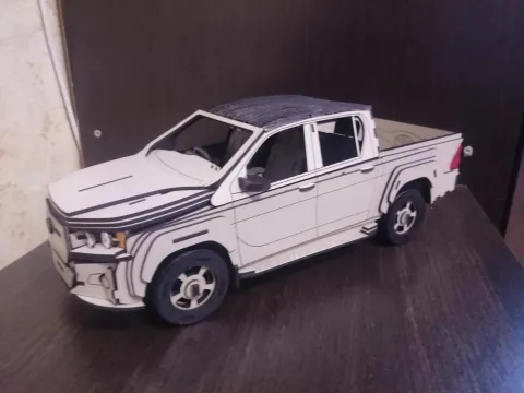 3D Toyota Hılux Araba Puzzle