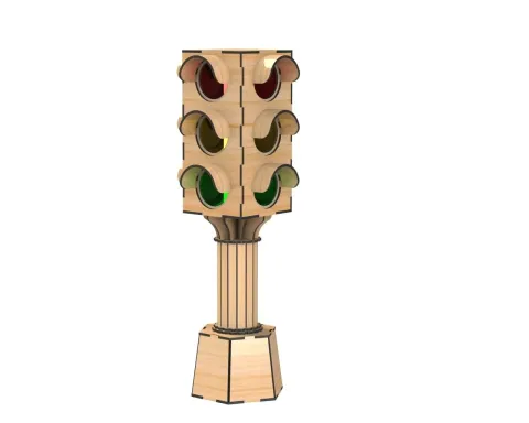 3D Trafik Lambaları Puzzle