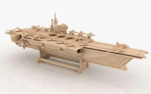 3D Uçak Gemisi Puzzle