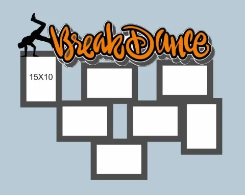 Break Dance Fotoğraf Çerçevesi