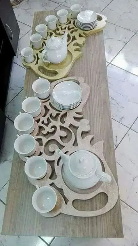 Dekor Desenli Tepsi