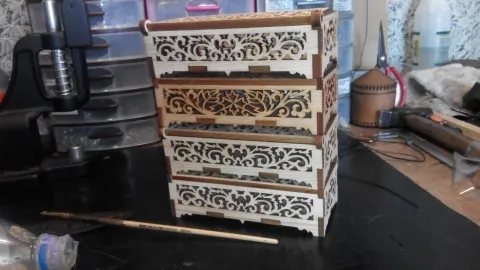 Dekoratif Desenli Kutu