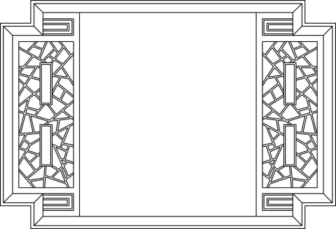 Desenli Ayna Çerçevesi-90