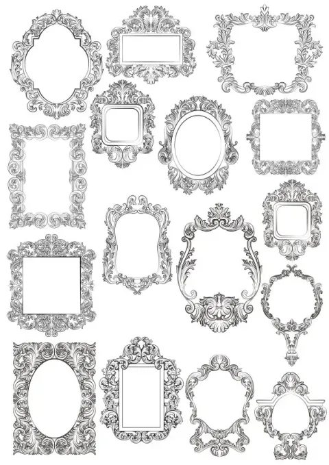 Desenli Ayna Çerçevesi-114