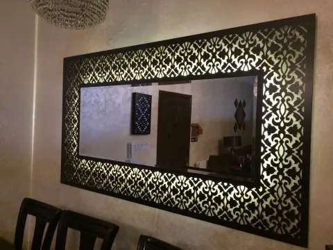 Desenli Büyük Ayna Çerçevesi