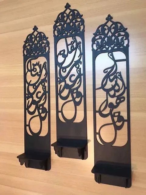 Desenli Duvar Rafı-7