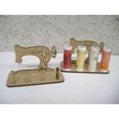 Lazer Kesim Dikiş Makinesi Şeklinde Makara İplik Tutucu
