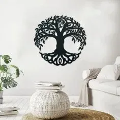 Lazer Kesim Hayat Ağacı Kelt Tarzı Duvar Sanatı