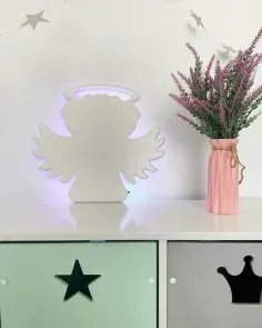 Lazer Kesim Çocuk Odası Melek Kreş Odası Dekor