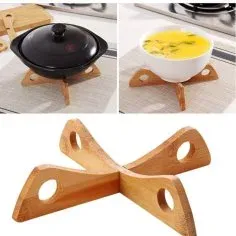 Lazer Kesim Ahşap Trivet Seti 2'li Tencere Altlığı