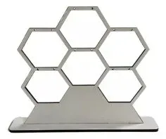 Lazer Kesim Altıgen Küpe Tutucu