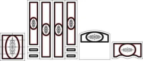 Desenli Mobilya Takımı 