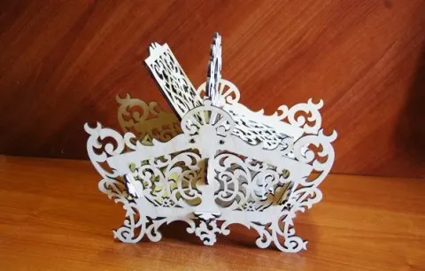 Desenli Saplı Sepet Kutu-3