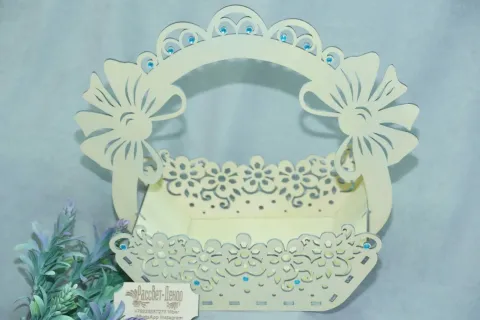 Desenli Saplı Sepet Kutu-4