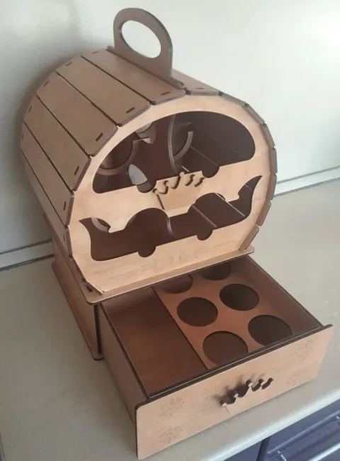 Şarap Fıçı Mini Bar