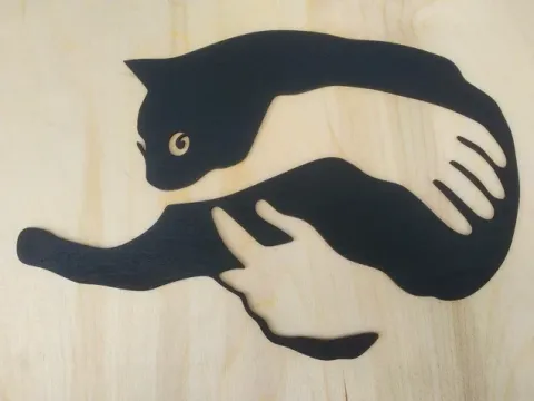 Kedi Duvar Süsü-2