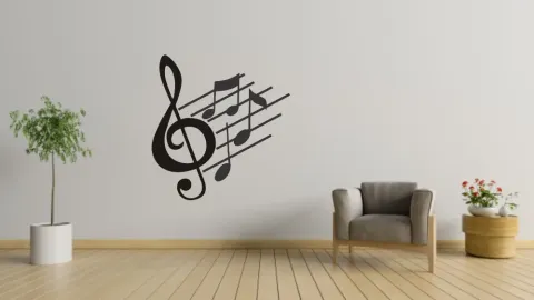 Müzik Notası Duvar Süsü