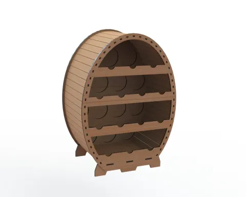 Oval Şişe Rafı-2