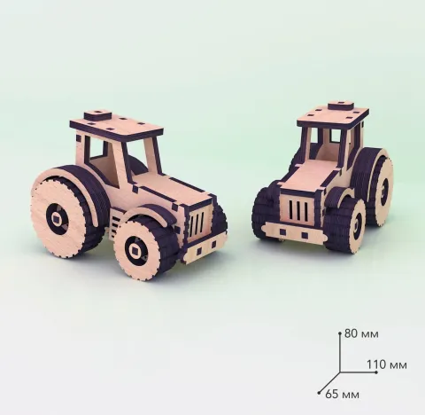 Ahşap Traktör Puzzle