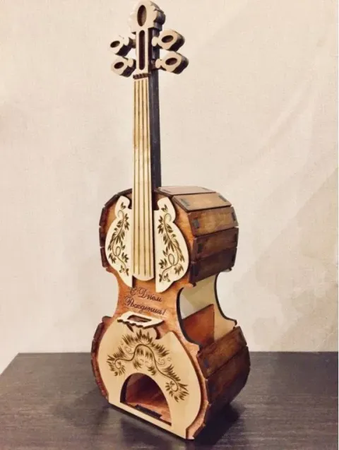 Violin Çay Kutusu
