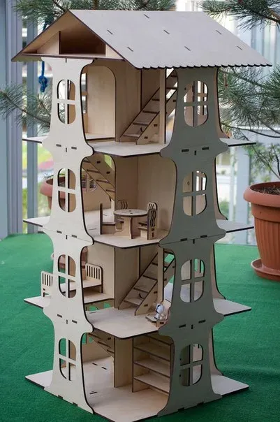 3D 4katlı Ev Puzzle