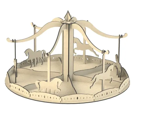 3D Atlı Karıca Puzzle