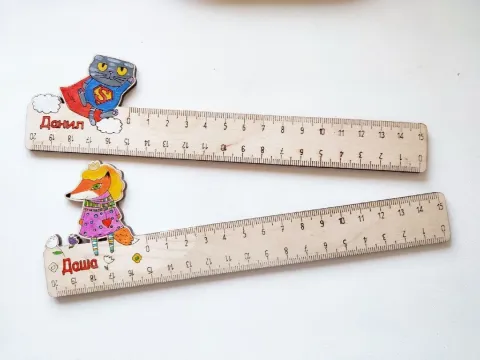 Lazer Kesimli Kişiye Özel Çocuk Cetvelleri