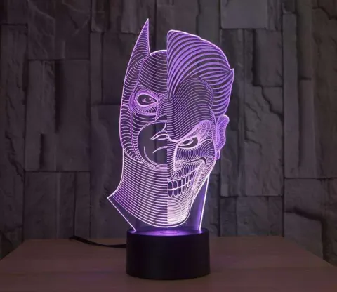 3D Batman Joker Gece Lambası
