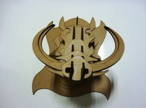 3D Domuz Başı Puzzle 4MM