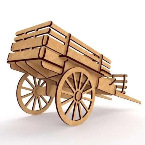3D El Arabası Puzzle