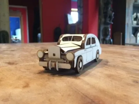3D Eski Model Araba Puzzle