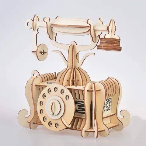 3D Eski Telefon Puzzle