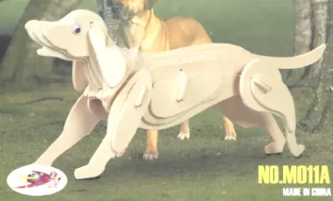 3D Köpek Puzzle 