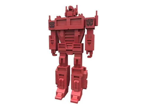 Lazer Kesim Transformatör Robot 3D Bulmaca Oyuncak Model Kiti