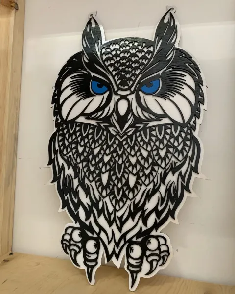 Baykuşlar Panel Duvar Dekoru