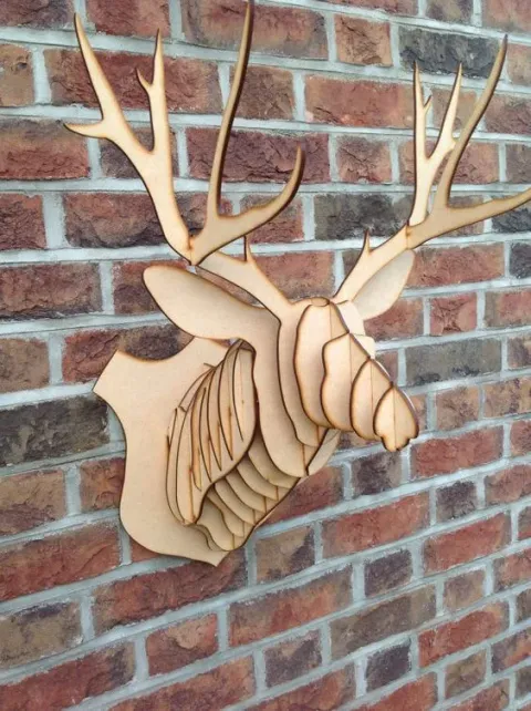 3D Geyik Başı Puzzle-6MM