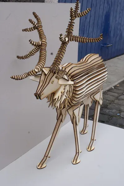 3D Geyik Puzzle-3