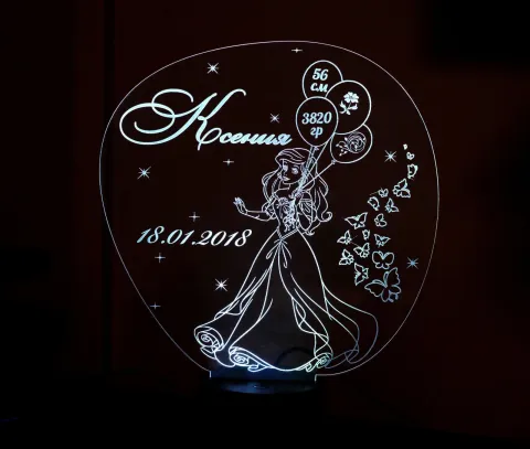 3D İlk Doğum Gece Lambası-4