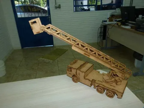 3D İtfaiye Arabası Puzzle