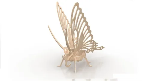 3D Kelebek Puzzle 1,5MM