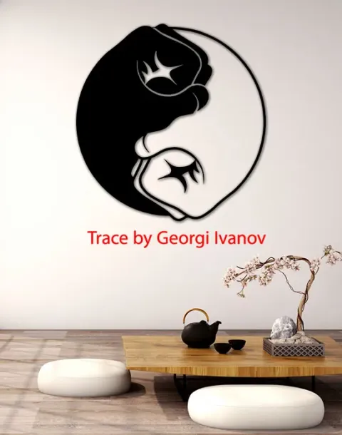 Denge Temalı Dekoratif Duvar Çizimi