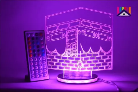 3D Mekke Kabe Gece Lambası 