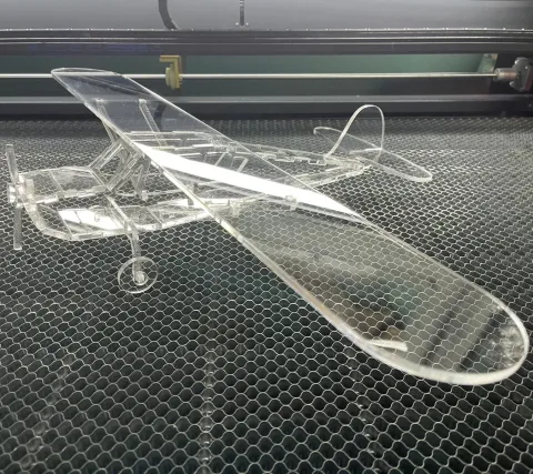 Hafif Uçak Akrilik 3D Puzzle