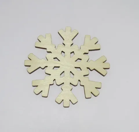 Kar Tanesi Bardak Altı Huş Kontrplak 3mm